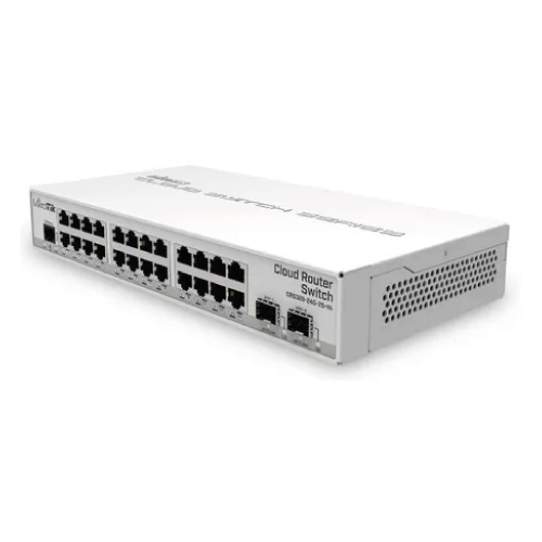 Switch Poe 24 Puertos Gigabit Mikrotik Crs326-24g-2s+rm