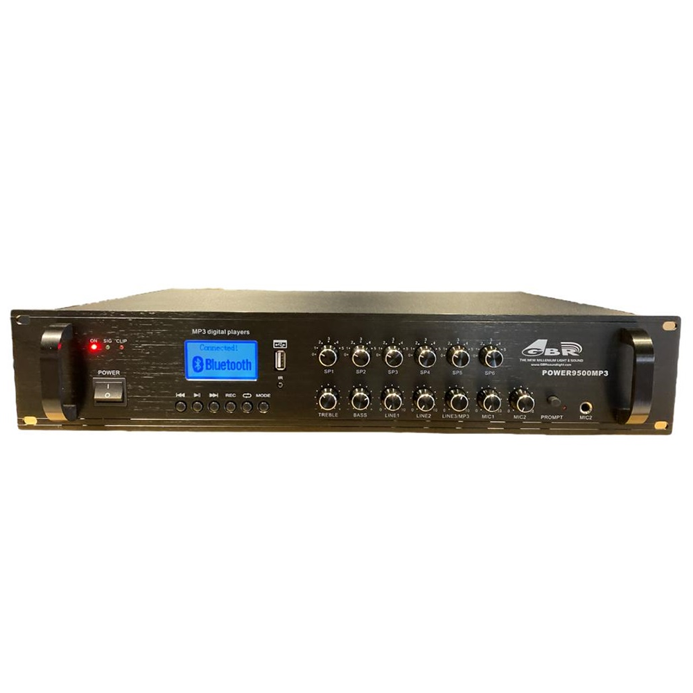 Combo Audio funcional 4: Consola Gbr Power9500mp3 + 8 Bafles 4" Torch4-t blancos - Imagen 7