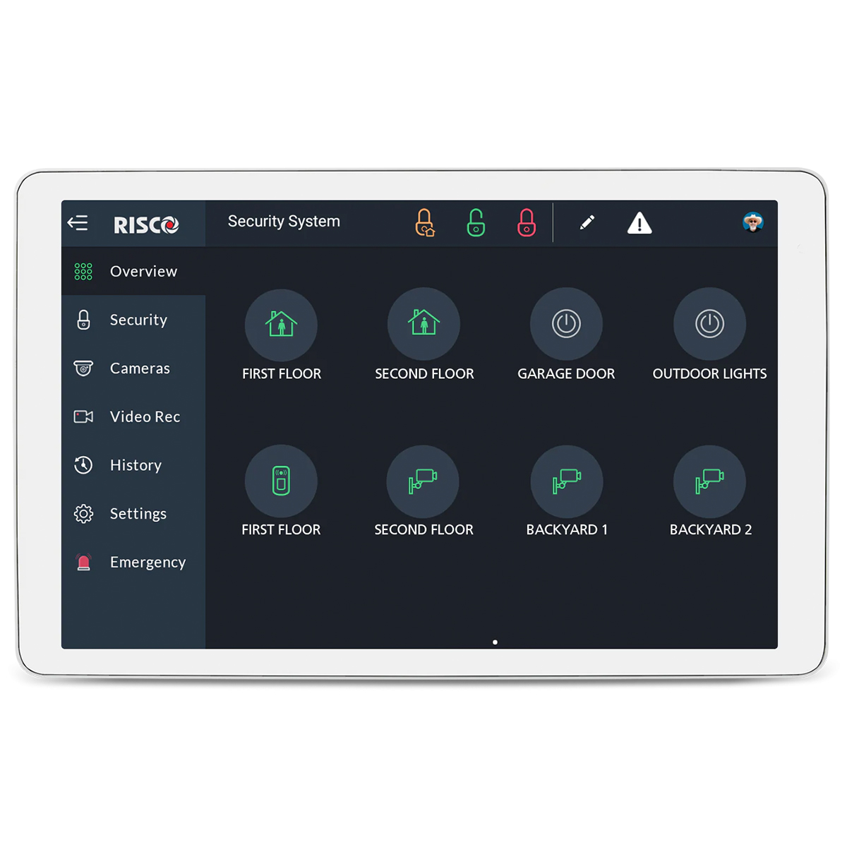 Teclado Controlador Smart Domotica Tactil 8p Riscontrol