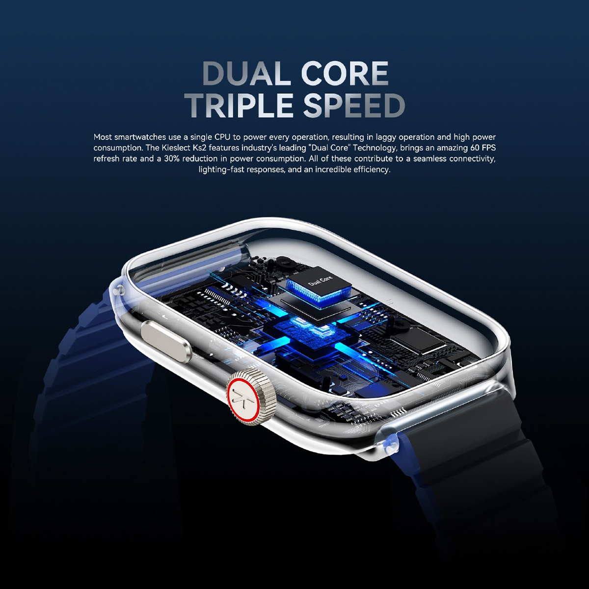 Smartwatch Amoled 2.01" Bluetooth Kieslect KS2 Plata - Imagen 6
