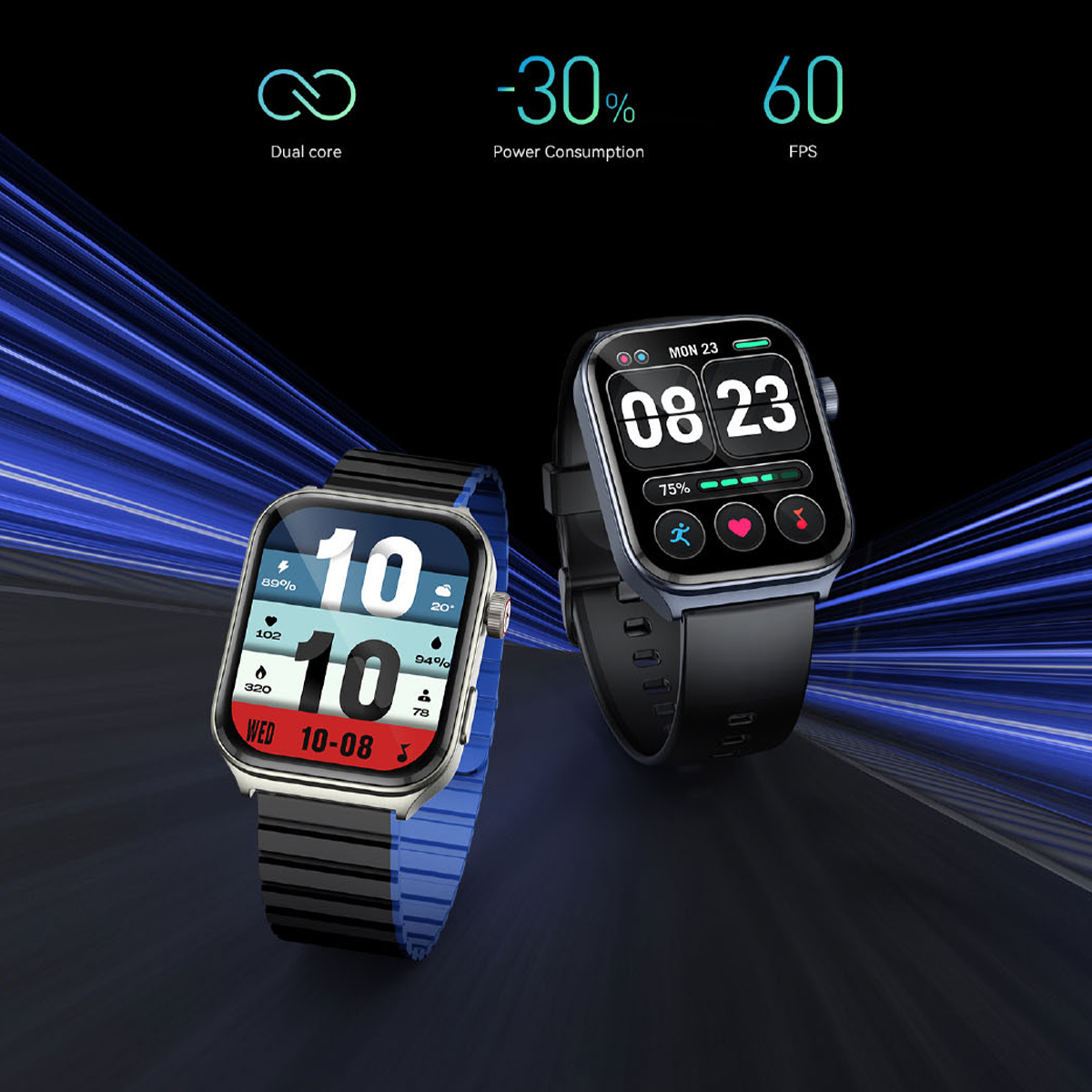 Smartwatch Amoled 2.01" Bluetooth Kieslect KS2 Plata - Imagen 4