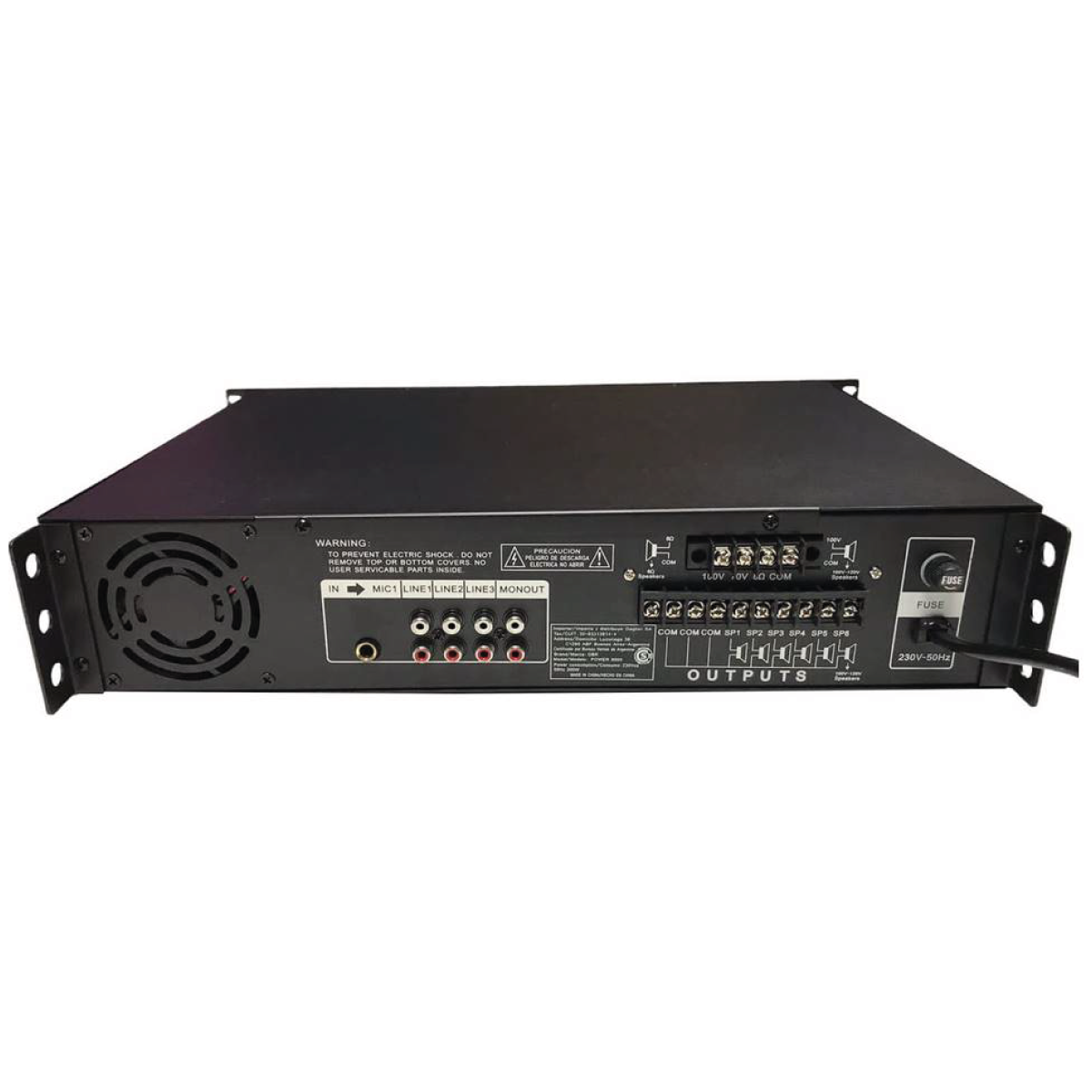 Combo Audio funcional 4: Consola Gbr Power9500mp3 + 8 Bafles 4" Torch4-t blancos - Imagen 6