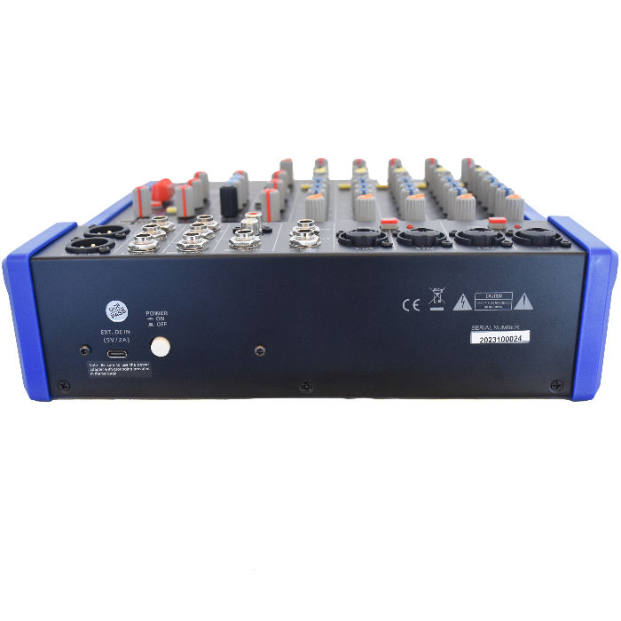 Mixer 6 Canales Bluetooth Mp3 Usb Moon Mx6pro - Imagen 4