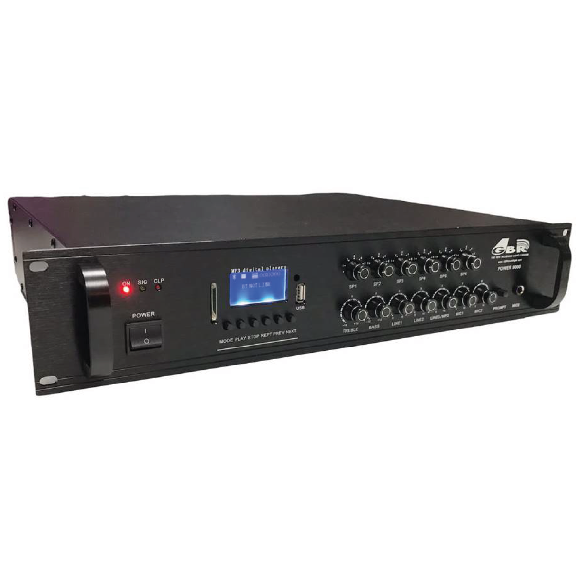 Combo Audio funcional 4: Consola Gbr Power9500mp3 + 8 Bafles 4" Torch4-t blancos - Imagen 5