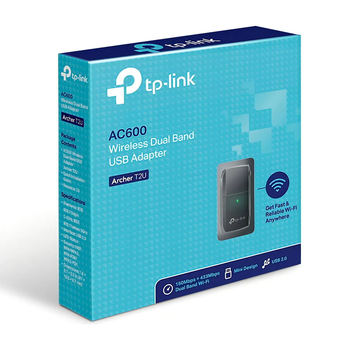 Adaptador inalámbrico USB de banda dual AC600 Tp-Link Archer T2U - Imagen 2