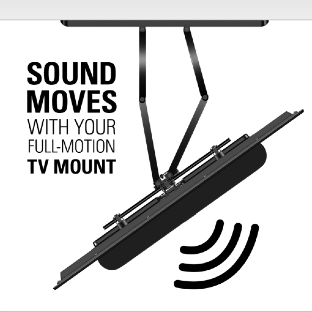 Barra De Sonido Sonos Beam gen2+ Soporte Extensible (Negro) - Imagen 5