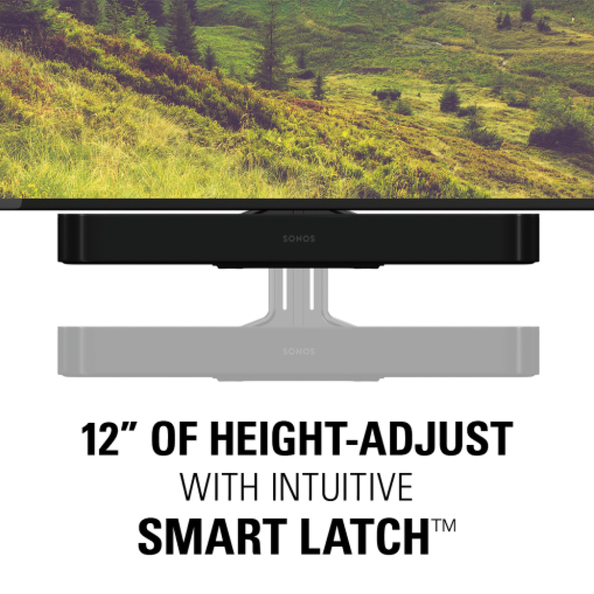 Barra De Sonido Sonos Beam gen2+ Soporte Extensible (Negro) - Imagen 3