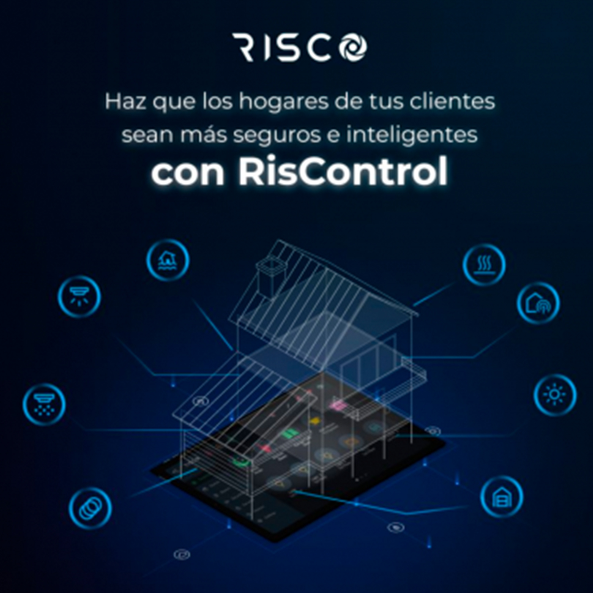 Teclado Controlador Smart Domotica Tactil 8p Riscontrol - Imagen 5