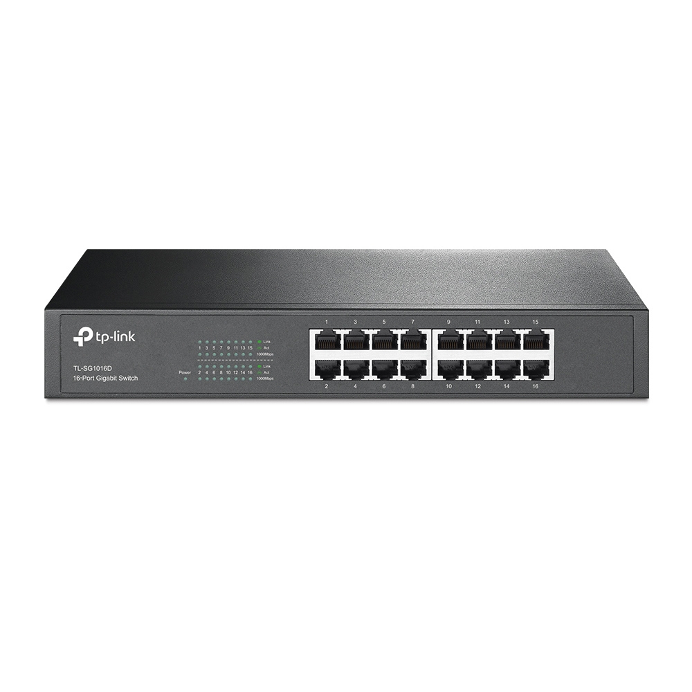 Switch rackeable de 16 puertos Gigabit Tp-Link SG1016D