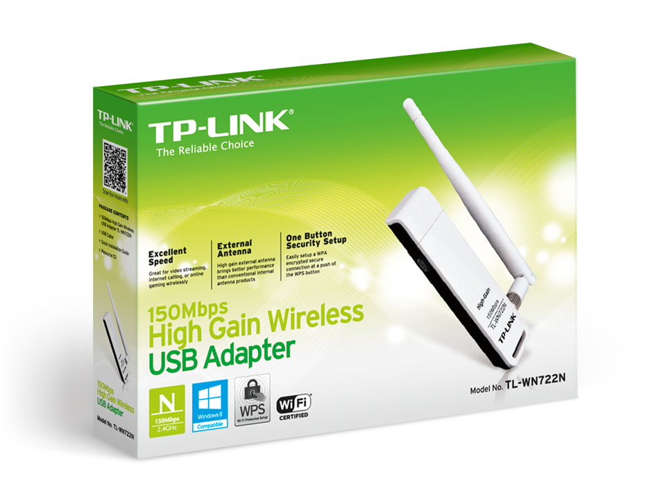 Adaptador USB para Wi-Fi inalámbrico Tp-Link WN722N - Imagen 2